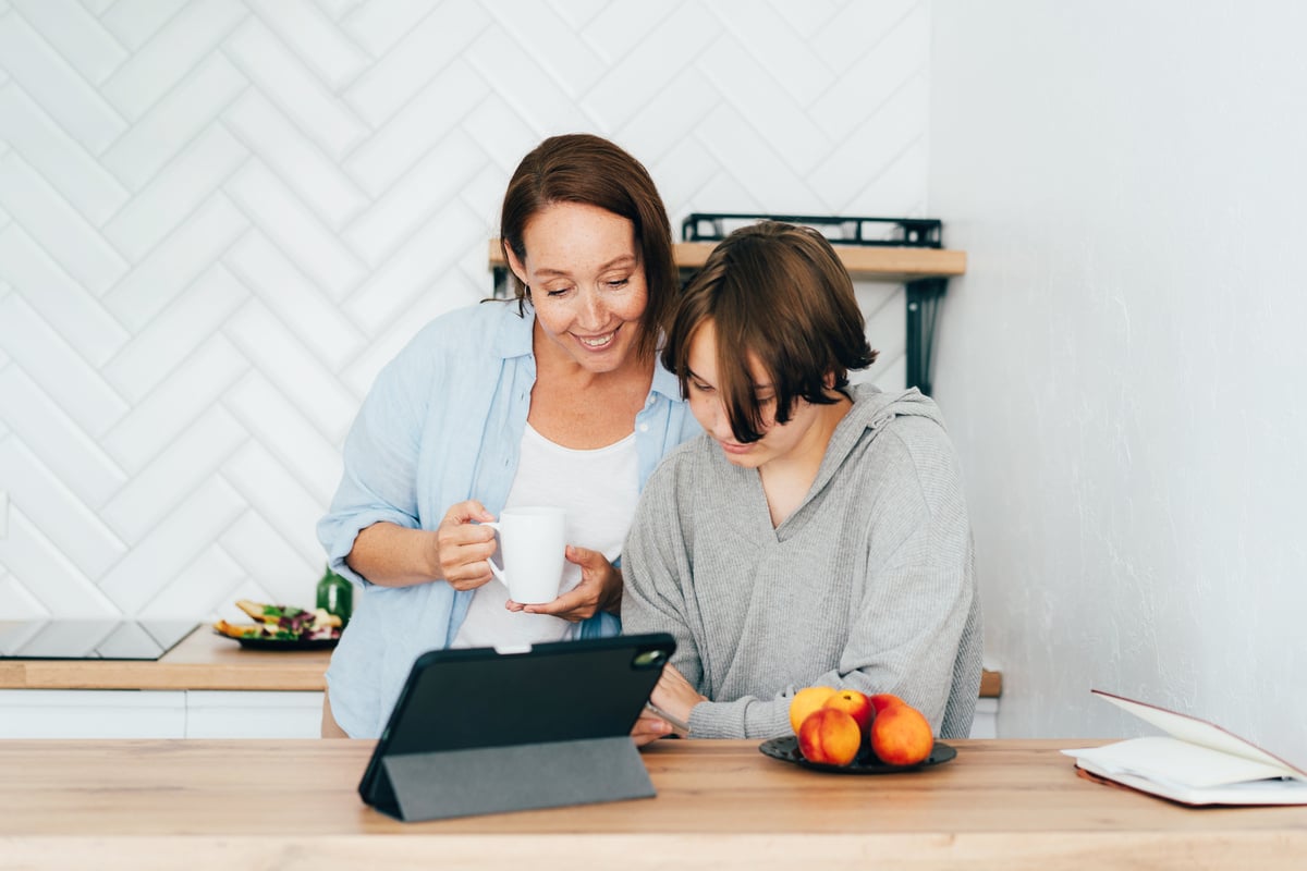 Mother with Teenage Daughter